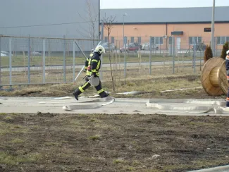 Begyakorló gyakorlat a raklapüzemben