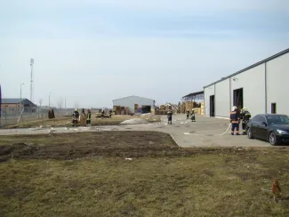 Begyakorló gyakorlat a raklapüzemben