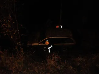 Autó az árokba hajtott Körösladány felé