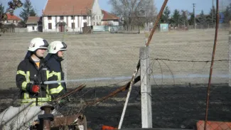 Endrődi vásártér égett