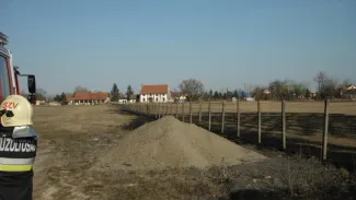 Endrődi vásártér égett