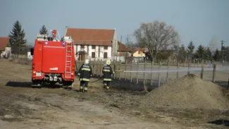 Endrődi vásártér égett