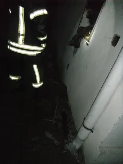 Kiégett egy villanyóra szekrény.