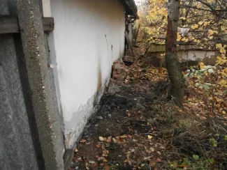 Nagylaposon száraz fű égett