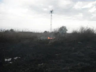Gaz avar égett.