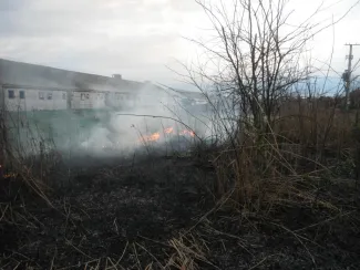 Gaz avar égett.